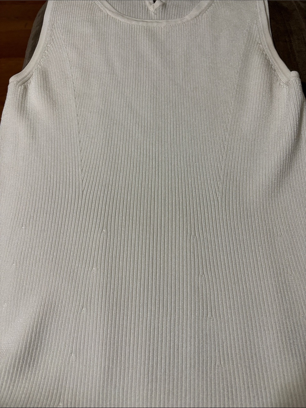 White House Black Market Ribbed Knit Tank Top - Picture 8 of 9